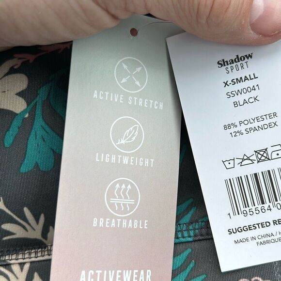 Shadow Sport Multi-Color Sports Bra with Removable Cups. XS. - Picture 7 of 11